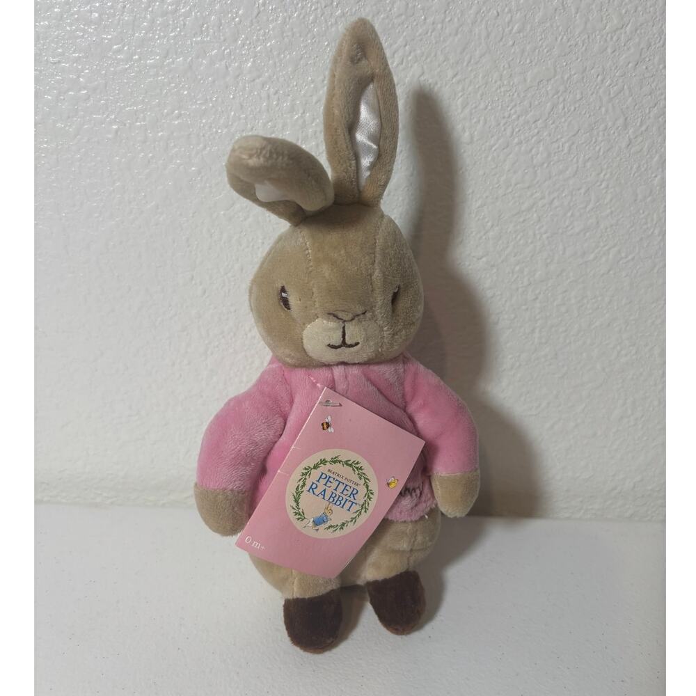 Kids Preferred NWT Beatrix Potter Flopsy Bunny 9.5" Plush Pink Jacket 2021